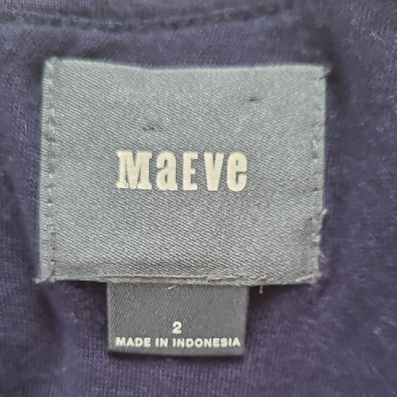 Anthro Maeve 'Brenna' Blue and Red Striped Ponte Skater Dress - Size 2 - Picture 6 of 8